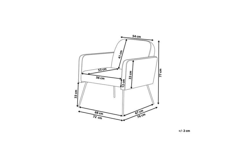 Nojatuoli Narken - Beige, musta - Huonekalut - Tuoli & nojatuoli - Nojatuoli & lepotuoli