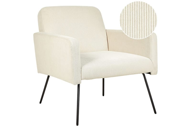 Nojatuoli Narken, Kermanvärinen, musta, Kermanvalkoinen, musta