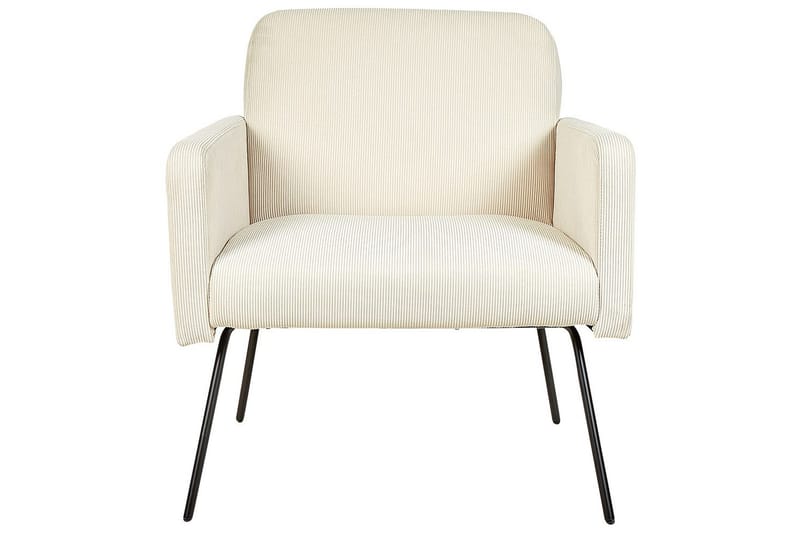 Nojatuoli Narken - Kermanvärinen, musta, Kermanvalkoinen, musta - Huonekalut - Tuoli & nojatuoli - Nojatuoli & lepotuoli