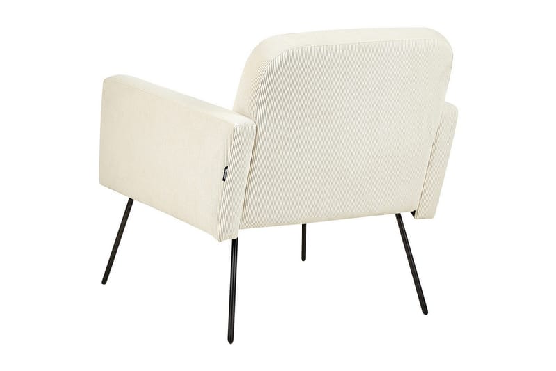 Nojatuoli Narken - Kermanvärinen, musta, Kermanvalkoinen, musta - Huonekalut - Tuoli & nojatuoli - Nojatuoli & lepotuoli