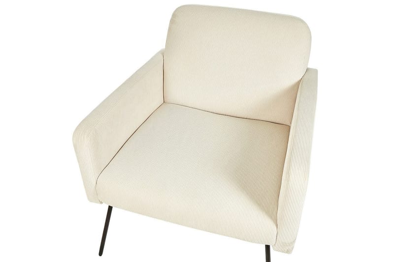 Nojatuoli Narken - Kermanvärinen, musta, Kermanvalkoinen, musta - Huonekalut - Tuoli & nojatuoli - Nojatuoli & lepotuoli