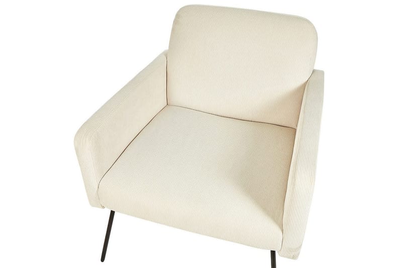 Nojatuoli Narken - Kermanvärinen, musta, Kermanvalkoinen, musta - Huonekalut - Tuoli & nojatuoli - Nojatuoli & lepotuoli