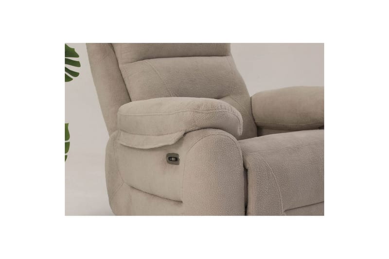 Navren Sähköinen recliner-nojatuoli - Kermanvalkoinen - Huonekalut - Tuoli & nojatuoli - Nojatuoli & lepotuoli - Mekanismituoli