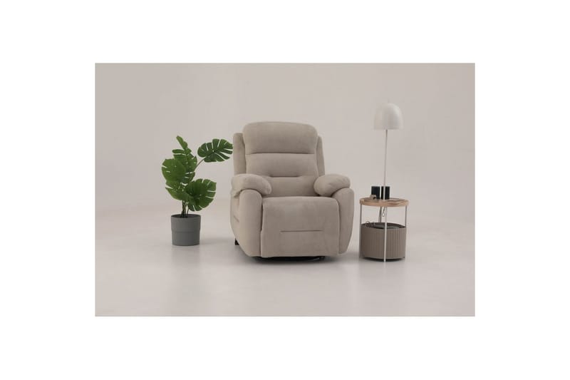 Navren Sähköinen recliner-nojatuoli - Kermanvalkoinen - Huonekalut - Tuoli & nojatuoli - Nojatuoli & lepotuoli - Makuutuoli & divaanituoli