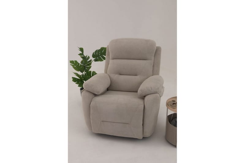 Navren Sähköinen recliner-nojatuoli - Kermanvalkoinen - Huonekalut - Tuoli & nojatuoli - Nojatuoli & lepotuoli - Makuutuoli & divaanituoli