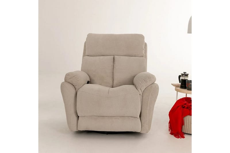 Navren Sähköinen recliner-nojatuoli - Kermanvalkoinen - Huonekalut - Tuoli & nojatuoli - Nojatuoli & lepotuoli - Makuutuoli & divaanituoli