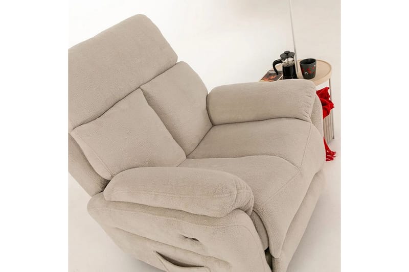 Navren Sähköinen recliner-nojatuoli - Kermanvalkoinen - Huonekalut - Tuoli & nojatuoli - Nojatuoli & lepotuoli - Makuutuoli & divaanituoli