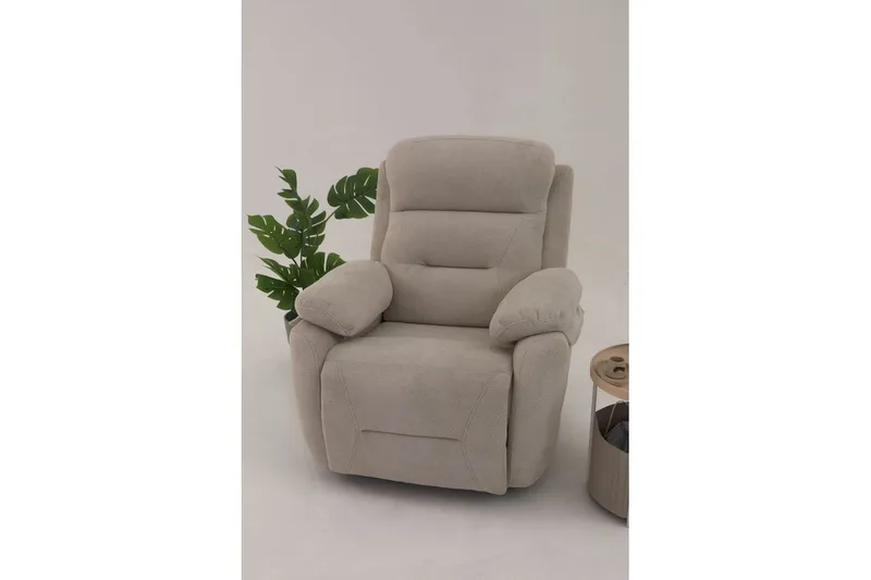 Navren Sähköinen recliner-nojatuoli - Kermanvalkoinen - Huonekalut - Tuoli & nojatuoli - Nojatuoli & lepotuoli - Mekanismituoli