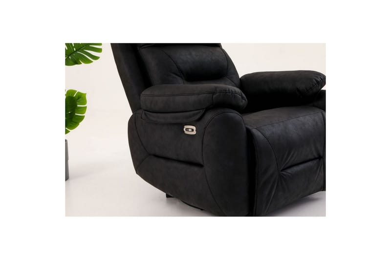 Navren Sähköinen recliner-nojatuoli - Musta - Huonekalut - Tuoli & nojatuoli - Nojatuoli & lepotuoli - Mekanismituoli
