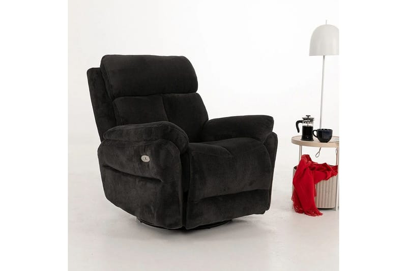 Navren Sähköinen recliner-nojatuoli - Musta - Huonekalut - Tuoli & nojatuoli - Nojatuoli & lepotuoli - Makuutuoli & divaanituoli