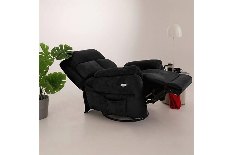 Navren Sähköinen recliner-nojatuoli - Musta - Huonekalut - Tuoli & nojatuoli - Nojatuoli & lepotuoli - Mekanismituoli