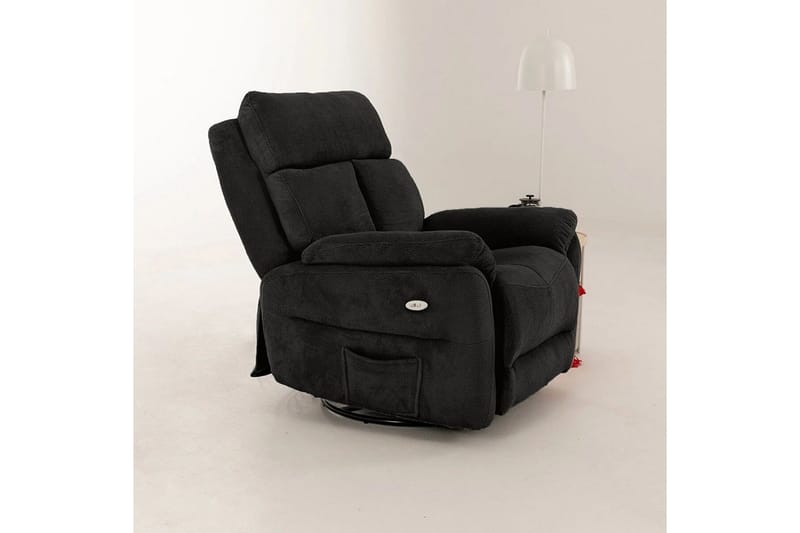 Navren Sähköinen recliner-nojatuoli - Musta - Huonekalut - Tuoli & nojatuoli - Nojatuoli & lepotuoli - Makuutuoli & divaanituoli