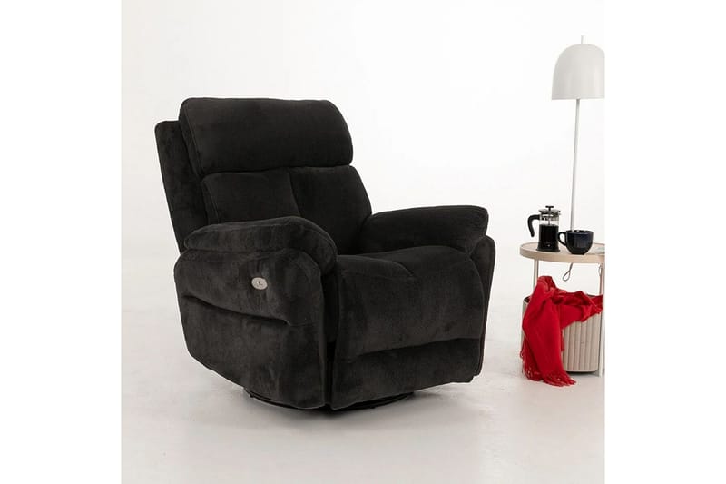 Navren Sähköinen recliner-nojatuoli - Musta - Huonekalut - Tuoli & nojatuoli - Nojatuoli & lepotuoli - Makuutuoli & divaanituoli