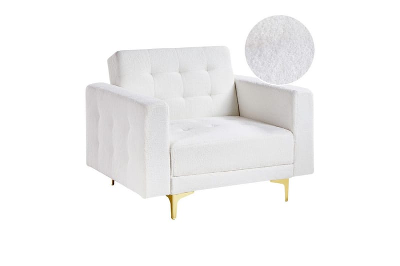 Nojatuoli Aberdeen, Valkoinen, kulta