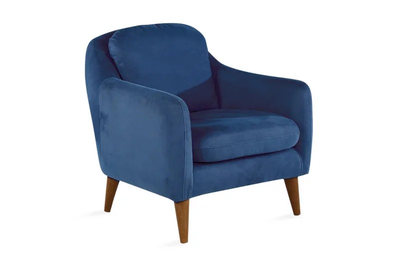 Nojatuoli Abiella käsinojilla, Sininen