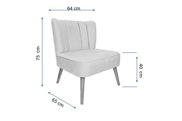 Nojatuoli Aneek Käsinojilla - Sininen - Nojatuoli & lepotuoli