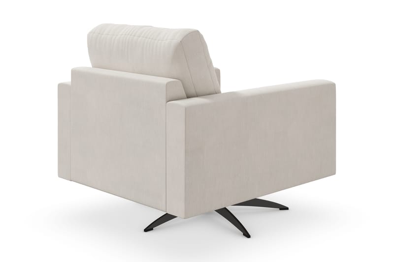 Nojatuoli Armunia - Beige/Musta - Huonekalut - Tuoli & nojatuoli - Nojatuoli & lepotuoli