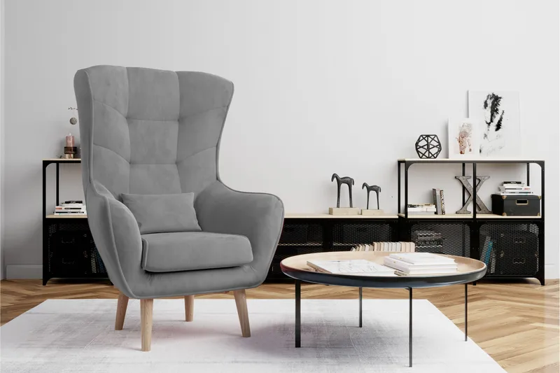 Nojatuoli Artieda - Harmaa - Huonekalut - Tuoli & nojatuoli - Nojatuoli & lepotuoli