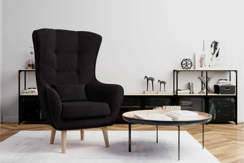 Nojatuoli Artieda - Musta - Huonekalut - Tuoli & nojatuoli - Nojatuoli & lepotuoli