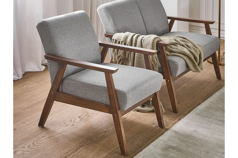 Nojatuoli Atterup - Harmaa - Huonekalut - Tuoli & nojatuoli - Nojatuoli & lepotuoli