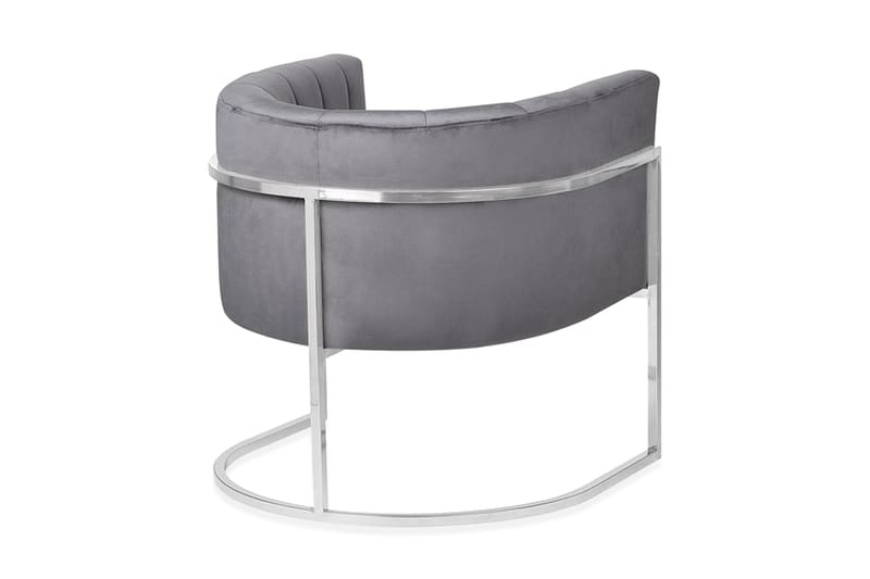 Nojatuoli Bellitto Sametti - Harmaa - Huonekalut - Tuoli & nojatuoli - Nojatuoli & lepotuoli