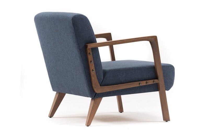 Nojatuoli Borruso käsinojilla - Sininen - Huonekalut - Tuoli & nojatuoli - Nojatuoli & lepotuoli