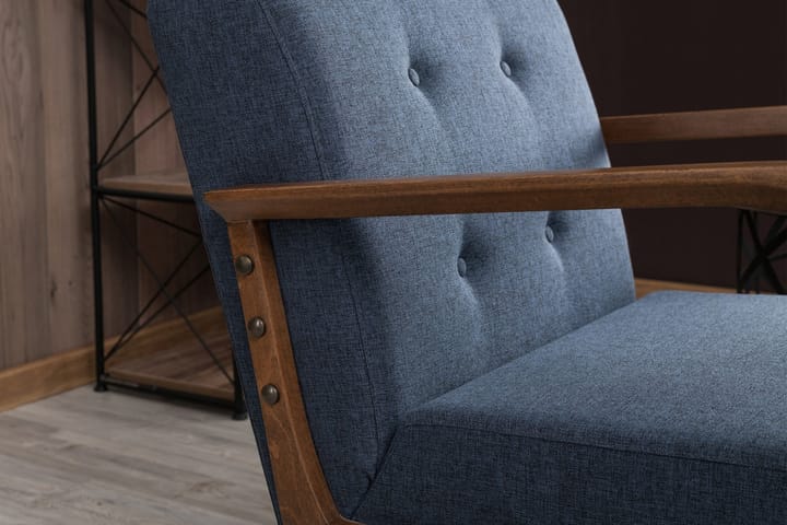 Nojatuoli Borruso käsinojilla - Sininen - Nojatuoli & lepotuoli