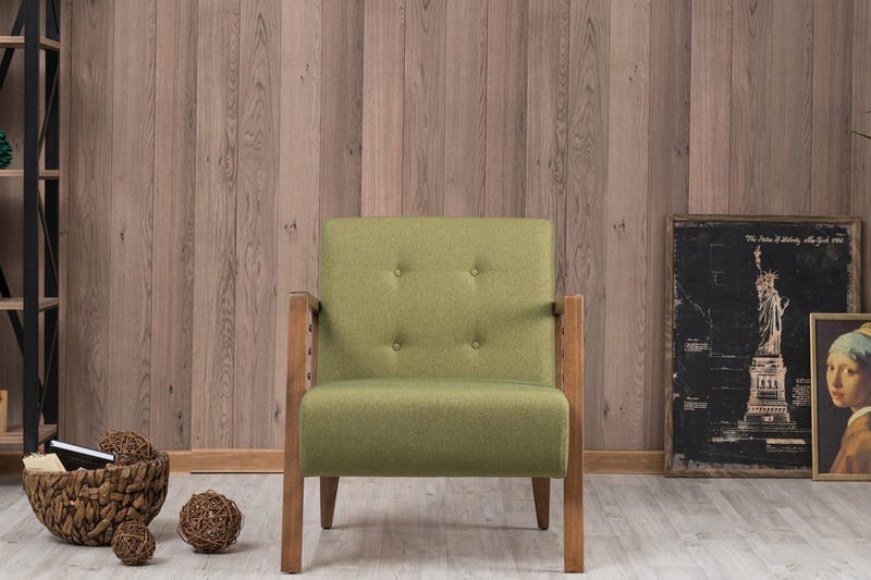 Nojatuoli Borruso käsinojilla - Vihreä - Huonekalut - Tuoli & nojatuoli - Nojatuoli & lepotuoli