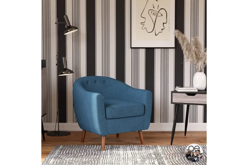 Nojatuoli Brie Sininen, Queer Eye