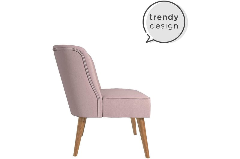 Nojatuoli Brittany Pellavanroosa - Novogratz - Huonekalut - Tuoli & nojatuoli - Nojatuoli & lepotuoli