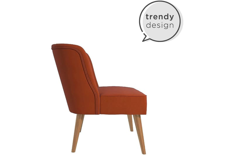 Nojatuoli Brittany Pellavanoranssi - Novogratz - Huonekalut - Tuoli & nojatuoli - Nojatuoli & lepotuoli