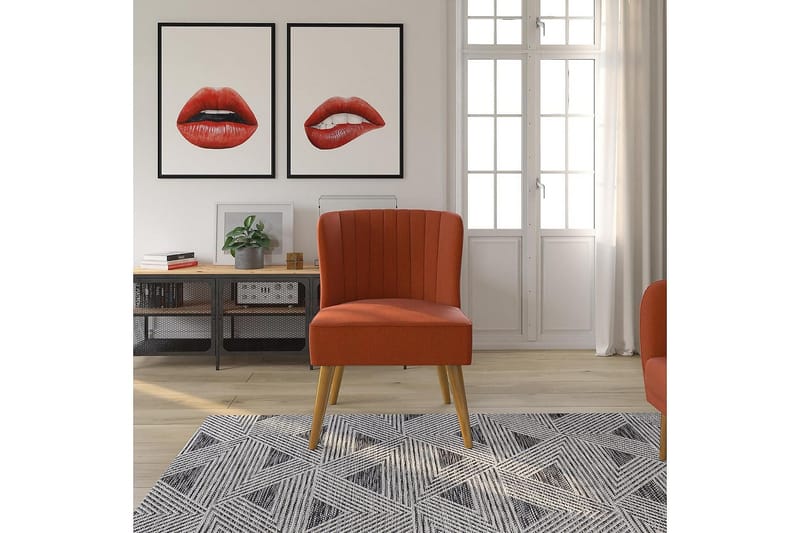 Nojatuoli Brittany Pellavanoranssi - Novogratz - Huonekalut - Tuoli & nojatuoli - Nojatuoli & lepotuoli