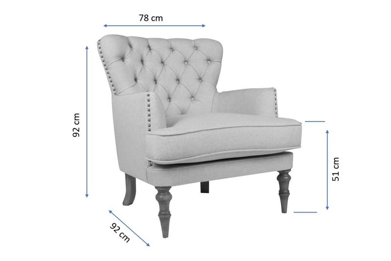 Nojatuoli Buckbee - Vaaleanruskea/Luonnonväri - Huonekalut - Tuoli & nojatuoli - Nojatuoli & lepotuoli