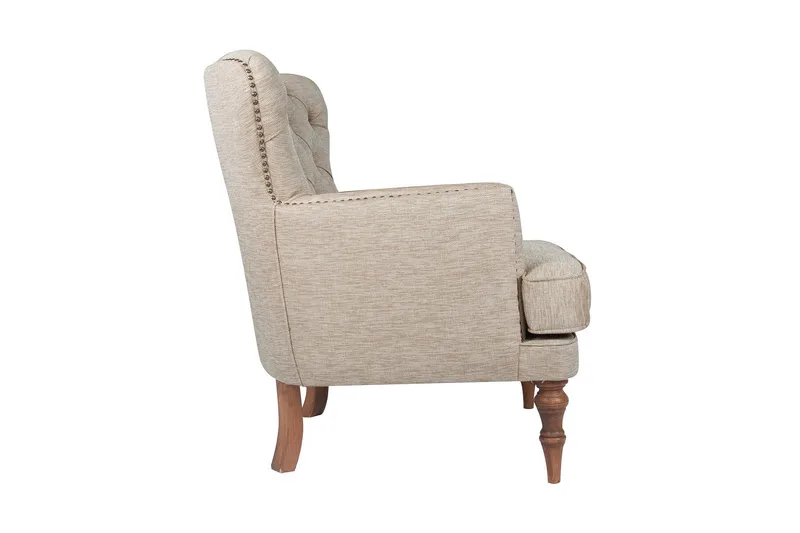 Nojatuoli Buckbee - Vaaleanruskea/Luonnonväri - Huonekalut - Tuoli & nojatuoli - Nojatuoli & lepotuoli