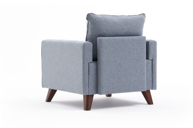 Nojatuoli BuPyöreäi - Sininen/Luonnonväri - Huonekalut - Tuoli & nojatuoli - Nojatuoli & lepotuoli