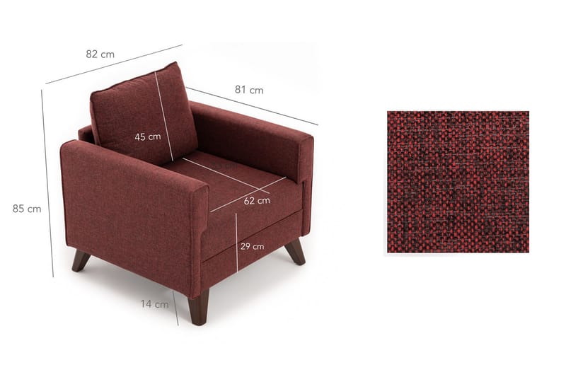 Nojatuoli Burundi - Huonekalut - Tuoli & nojatuoli - Nojatuoli & lepotuoli