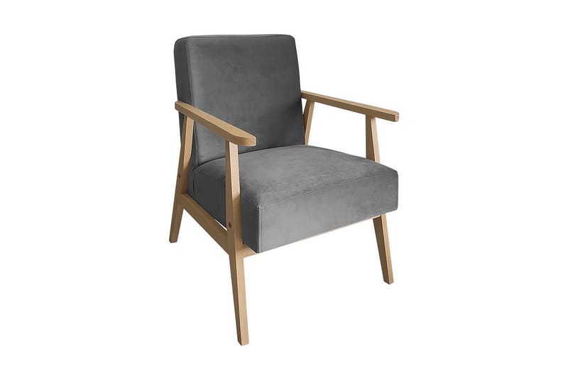 Nojatuoli Cali, Sametti/Harmaa