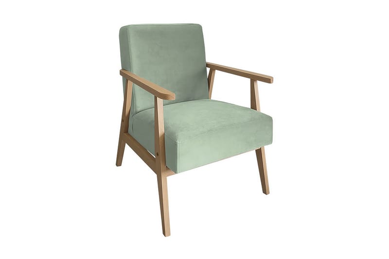 Nojatuoli Cali - Sametti/Vihreä - Huonekalut - Tuoli & nojatuoli - Nojatuoli & lepotuoli - Samettinojatuoli