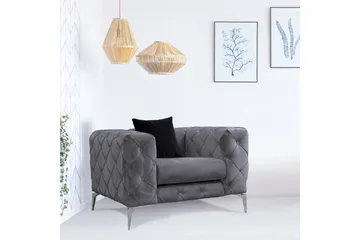 Nojatuoli Canunda - Antrasiitti - Huonekalut - Tuoli & nojatuoli - Nojatuoli & lepotuoli - Chesterfield-nojatuolit