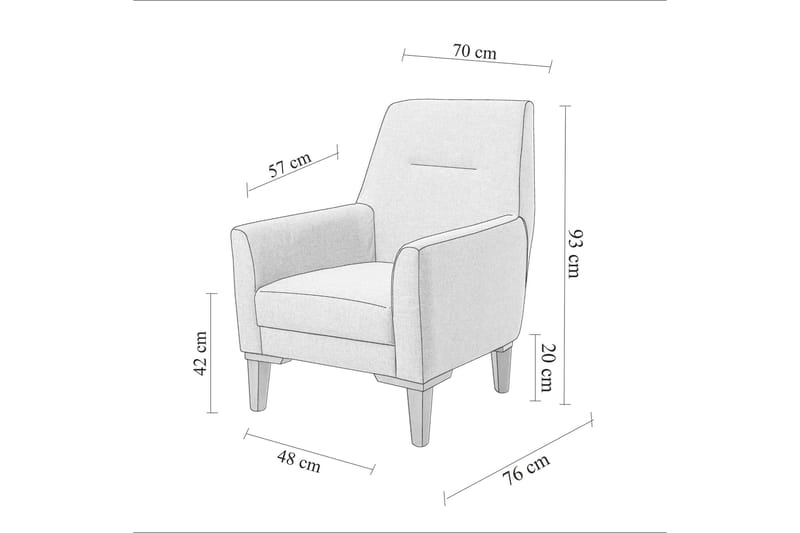 Nojatuoli Charlesbourg - Harmaa - Huonekalut - Tuoli & nojatuoli - Nojatuoli & lepotuoli