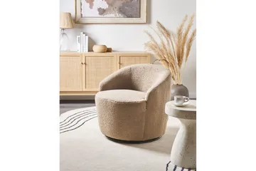 Nojatuoli Davik Beige/musta - Beige/musta - Huonekalut - Tuoli & nojatuoli - Nojatuoli & lepotuoli - Klubituolit