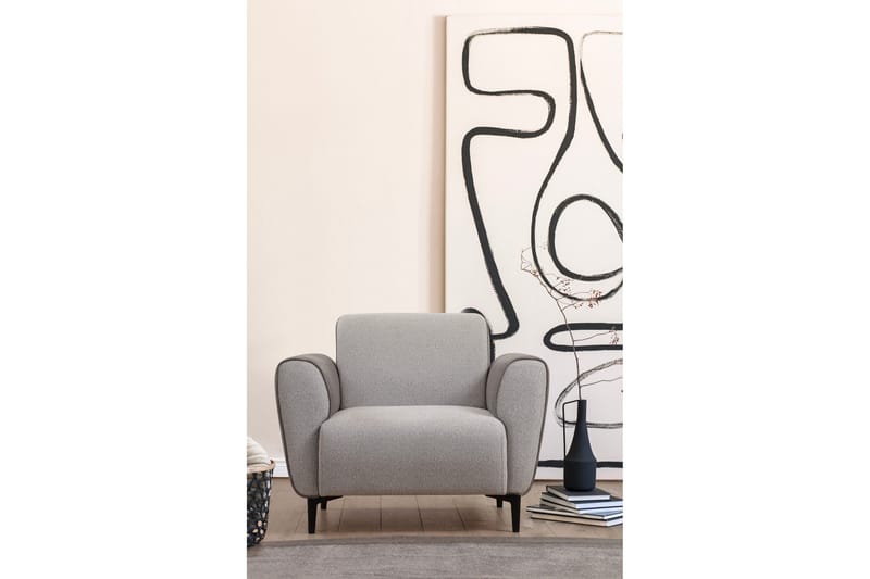 Nojatuoli Demeden - Harmaa - Huonekalut - Tuoli & nojatuoli - Nojatuoli & lepotuoli