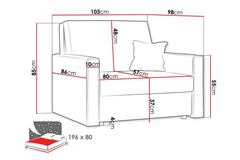 Nojatuoli Denegal - Huonekalut - Tuoli & nojatuoli - Nojatuoli & lepotuoli