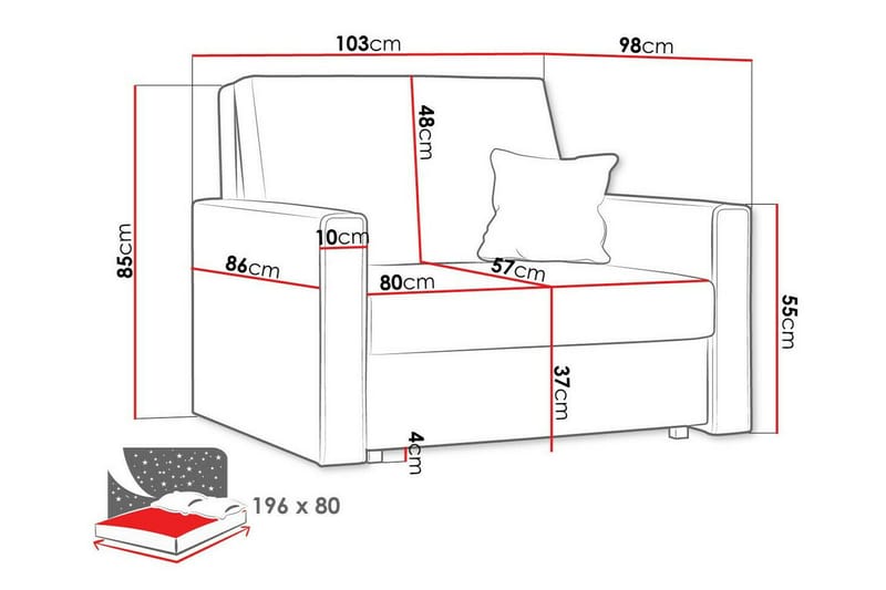 Nojatuoli Denegal - Huonekalut - Tuoli & nojatuoli - Nojatuoli & lepotuoli