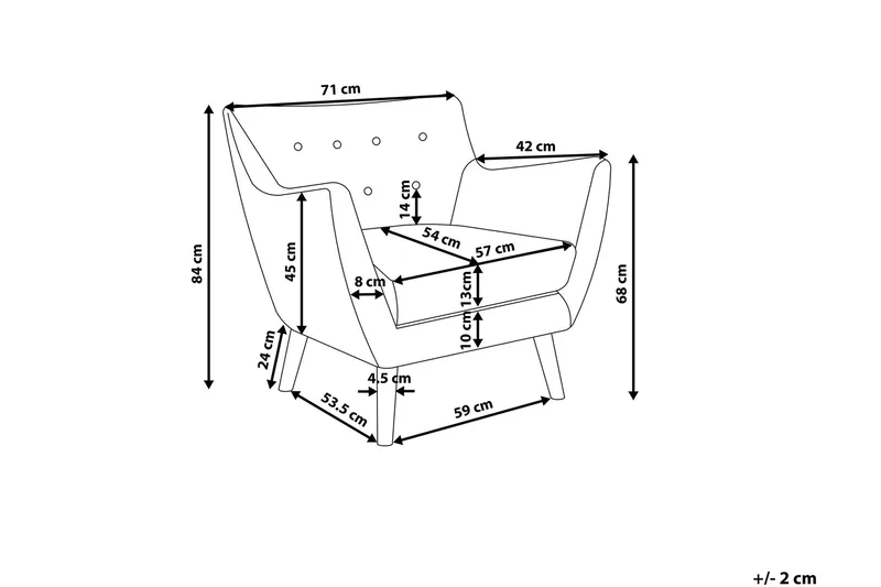 Nojatuoli Drammen - Huonekalut - Tuoli & nojatuoli - Nojatuoli & lepotuoli