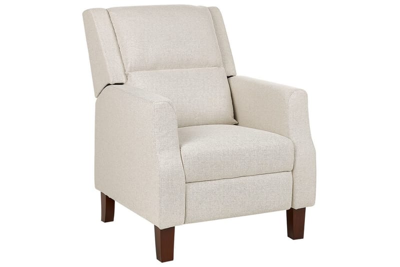 Nojatuoli Egersund Beige/tumma puu, Beige/tumma puu