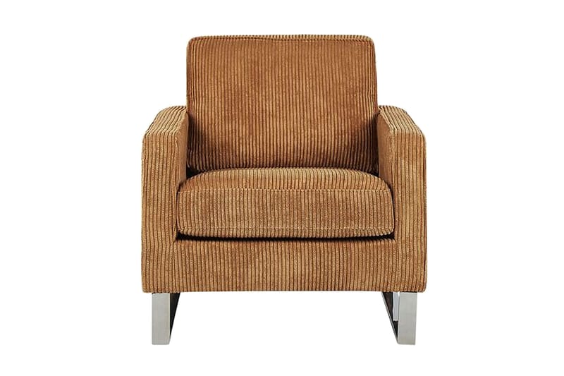 Nojatuoli Farimond - Vakosametti / Vaaleanruskea - Huonekalut - Tuoli & nojatuoli - Nojatuoli & lepotuoli