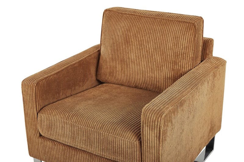 Nojatuoli Farimond - Vakosametti / Vaaleanruskea - Huonekalut - Tuoli & nojatuoli - Nojatuoli & lepotuoli