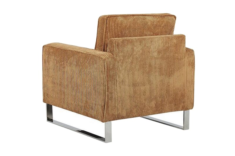 Nojatuoli Farimond - Vakosametti / Vaaleanruskea - Huonekalut - Tuoli & nojatuoli - Nojatuoli & lepotuoli