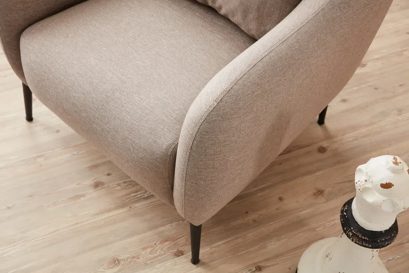 Nojatuoli Genna - Beige - Huonekalut - Tuoli & nojatuoli - Nojatuoli & lepotuoli